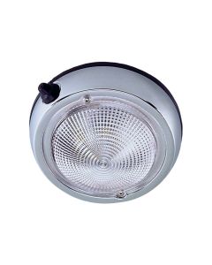 Perko Surface Mount Dome Light - 6" O.D.(5" Lens) - Chrome Plated