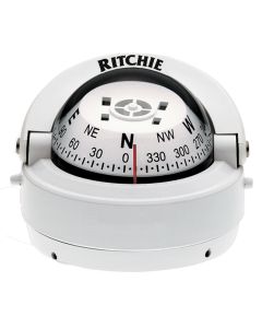 Ritchie S-53W Explorer Compass - Surface Mount - White