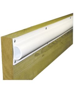 Dock Edge Standard "D" PVC Profile 16ft Roll - White
