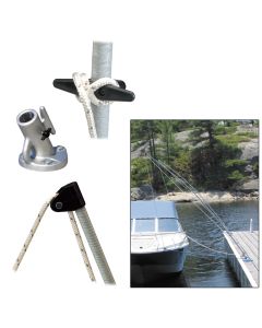 Dock Edge Premium Mooring Whips 2PC 8ft 2,500 LBS up to 18ft