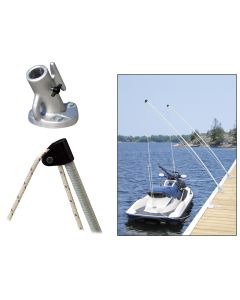 Dock Edge Economy Mooring Whips 2PC 12ft 4000 LBS up to 23 ft