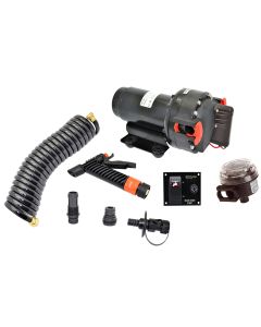 Johnson Pump Aqua Jet 5.2 GPH Washdown Pump Kit w/Hose - 12V