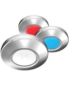 i2Systems Profile P1120 Tri-Light Surface Light - Red, White & Blue - Chrome Finish