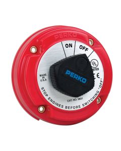 Perko Medium Duty Battery Disconnect Shut Off/On - 250 Amp Continuous, 12-32VDC