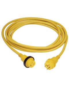 Marinco 30 Amp PowerCord PLUS Cordset w/Power-On LED - Yellow 50ft