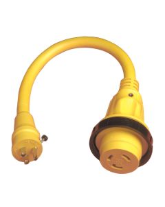 Marinco Pigtail Adapter Plus - 30A Female To 15A Male