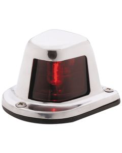 Attwood 1-Mile Deck Mount, Red Sidelight - 12V - Stainless Steel Housing