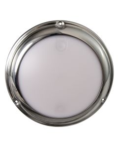 Lumitec TouchDome - Dome Light - Polished SS Finish - 2-Color White/Red Dimming