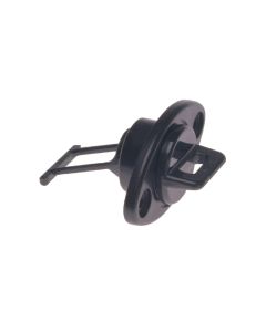 Beckson 1" Drain Plug Screw Type w/Gasket - Black