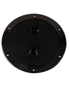 Beckson 6" Non-Skid Screw-Out Deck Plate - Black