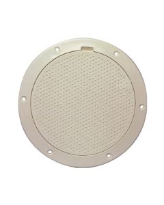 Beckson 6" Non-Skid Pry-Out Deck Plate - Beige