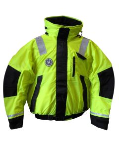 First Watch Hi-Vis Flotation Bomber Jacket - Hi-Vis Yellow/Black - X-Large