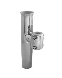 TACO  Stainless Steel Clamp-On Adjustable Rod Holder - Fits 7/8" & 1" O.D. Tubing