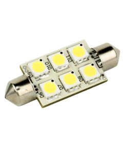 Lunasea Single-Sided 6 LED Festoon - 10-30VDC/1.5W/97 Lumens - Warm White