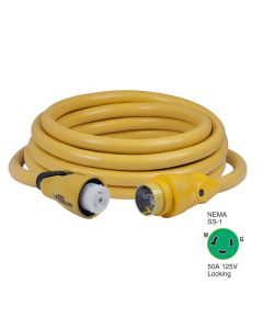 Marinco CS503-25 EEL 50A 125V Shore Power Cordset - 25' - Yellow