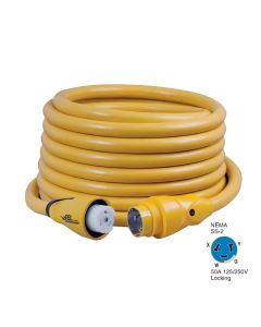 Marinco CS504-50 EEL 50A 125V/250V Shore Power Cordset - 50' - Yellow