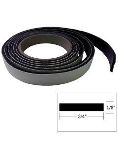 TACO Hatch Tape 8'L x 1/8"H x 3/4"W - Black