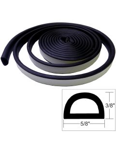 TACO Weather Seal - 10'L x 3/8"H x 5/8"W - Black