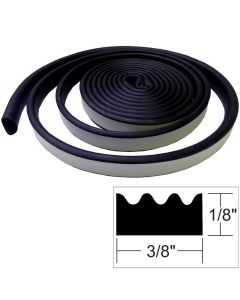 TACO Weather Seal - 10'L x 1/8"H x 3/8"W - Black