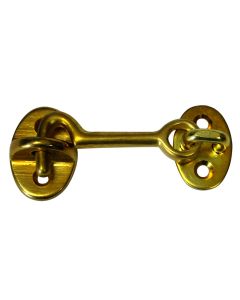 Whitecap Cabin Door Hook - Polished Brass - 2"