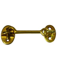 Whitecap Cabin Door Hook - Polished Brass - 3"