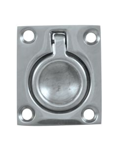 Whitecap Flush Pull Ring - CP/Brass - 1-1/2" x 1-3/4"