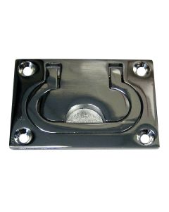 Whitecap Flush Pull Ring - CP/Brass - 3" x 2"