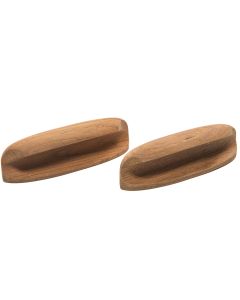 Whitecap Teak Oval Drawer Pull - 4"L - 2 Pack