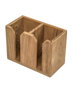 Whitecap Teak Two-Bottle Rack