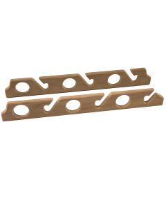 Whitecap Teak Six-Rod Storage Rack - Pair