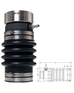 PSS Shaft Seal 2-1/2" Shaft 4" Tube