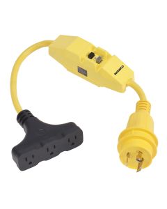 Marinco Dockside 30A to 15A Adapter with GFI