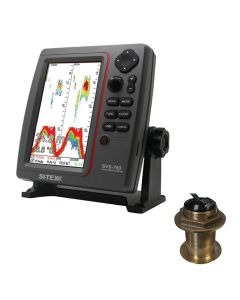 SI-TEX SVS-760 Dual Frequency Sounder 600W Kit w/Bronze 20 Degree Transducer