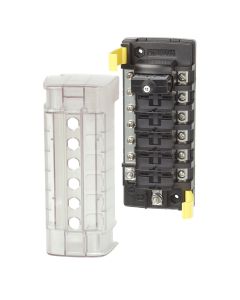 Blue Sea 5052 ST CLB Circuit Breaker Block - 6 Position w/Negative Bus