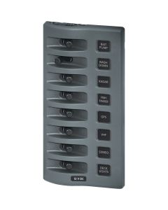 Blue Sea 4309 WeatherDeck 12V DC Waterproof Switch Panel - 8 Position