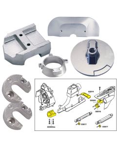 Tecnoseal Anode Kit w/Hardware - Mercury Alpha 1 Gen 2 - Zinc