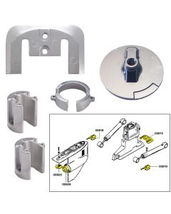 Tecnoseal Anode Kit w/Hardware - Mercury Bravo 1 - Magnesium