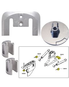Tecnoseal Anode Kit w/Hardware - Mercury Bravo 2-3 - Zinc