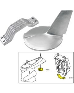 Tecnoseal Anode Kit w/Hardware - Yamaha 200-300HP Hi-Performance - Aluminum