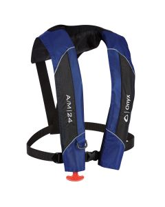 Onyx A/M-24 Automatic/Manual Inflatable PFD Life Jacket - Blue