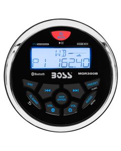 Boss Audio MGR350B Marine Gauge Style Radio - MP3/CD/AM/FM/RDS Receiver