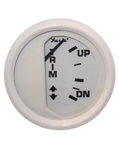 Faria Dress White 2" Trim Gauge (Mercury / Mariner / Mercruiser / Volvo DP / Yamaha-2001 and newer)