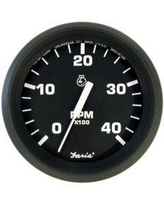 Faria Euro Black 4" Tachometer - 4
