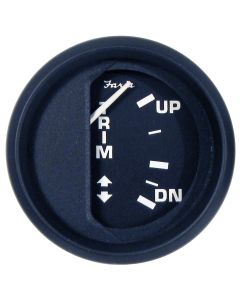 Faria Euro Black 2" Trim Gauge (Mercury / Mariner / Mercruiser / Volvo DP / Yamaha-2001 and newer)