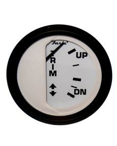 Faria Euro White 2" Trim Gauge (Mercury / Mariner / Mercruiser / Volvo DP / Yamaha-2001 and newer)