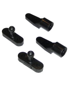 Perko Door Catches - Black Nylon - Pair
