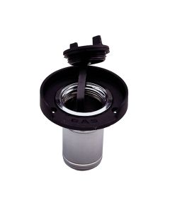 Perko Gas Fill f/1-1/2" Hose - Chrome Plated Zinc, Black Flange