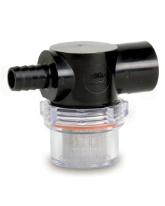 SHURFLO Twist-On Water Strainer - 1/2" Barb Inlet - Clear Bowl