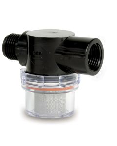 SHURFLO Twist-On Water Strainer - 1/2" Pipe Inlet - Clear Bowl