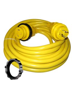 Marinco 30 Amp Power Cord Plus Cordset - 35' - Yellow